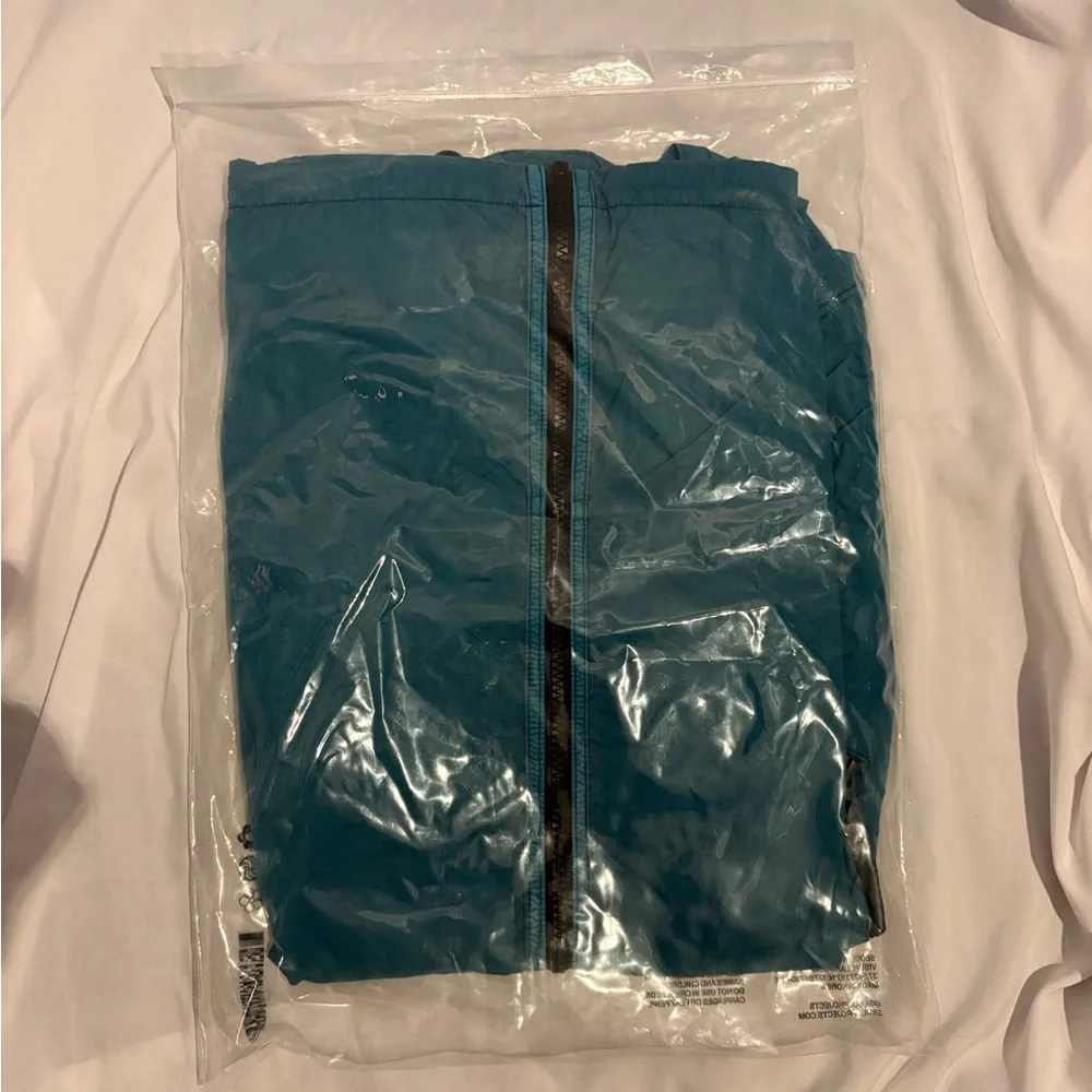 Seoul Projects Teal Hooded Windbreaker Zip Up Jacket Size L NWT - Picture 8 of 8